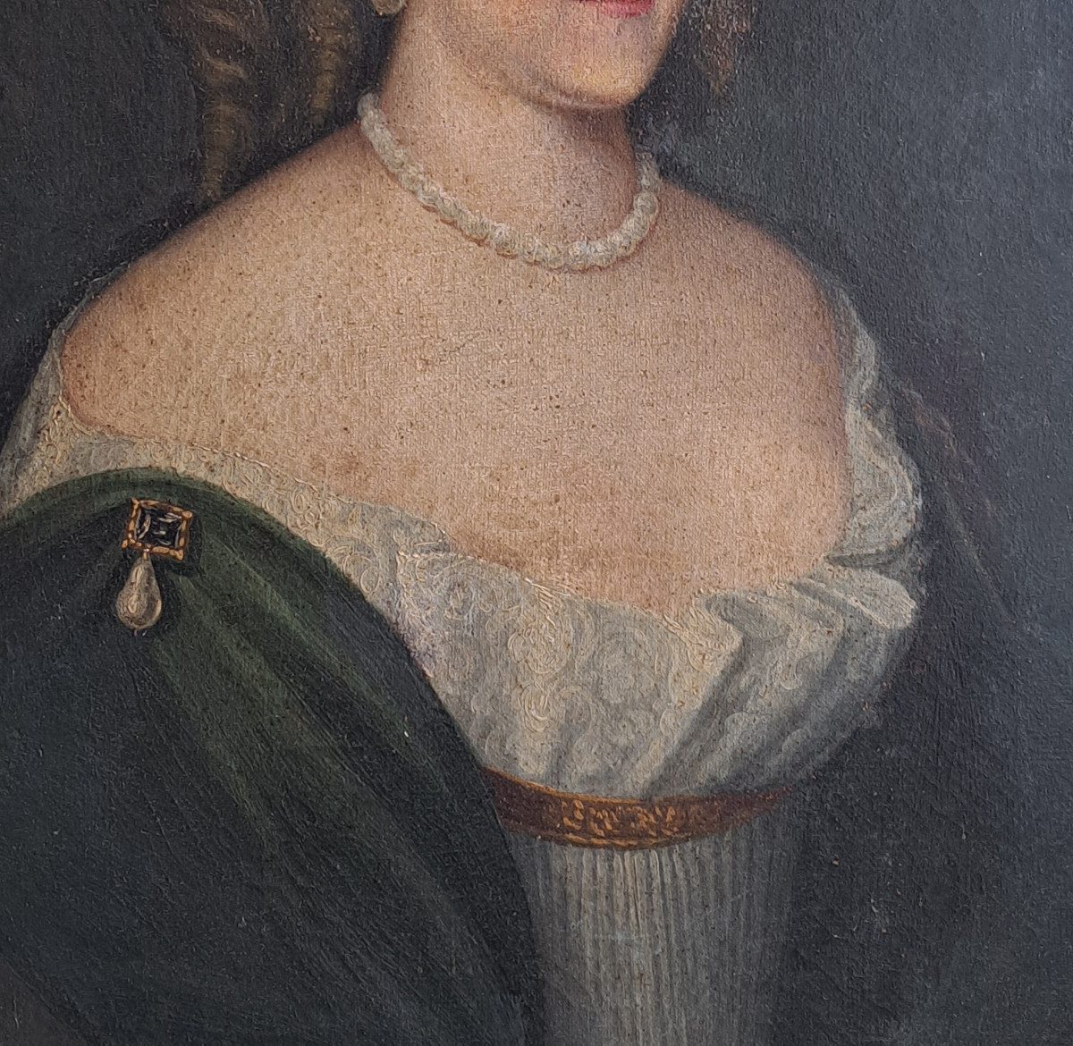 French School, 18th Century, Presumed Portrait Of Françoise Martin De Champoléon, H 70 Cm W 57-photo-3