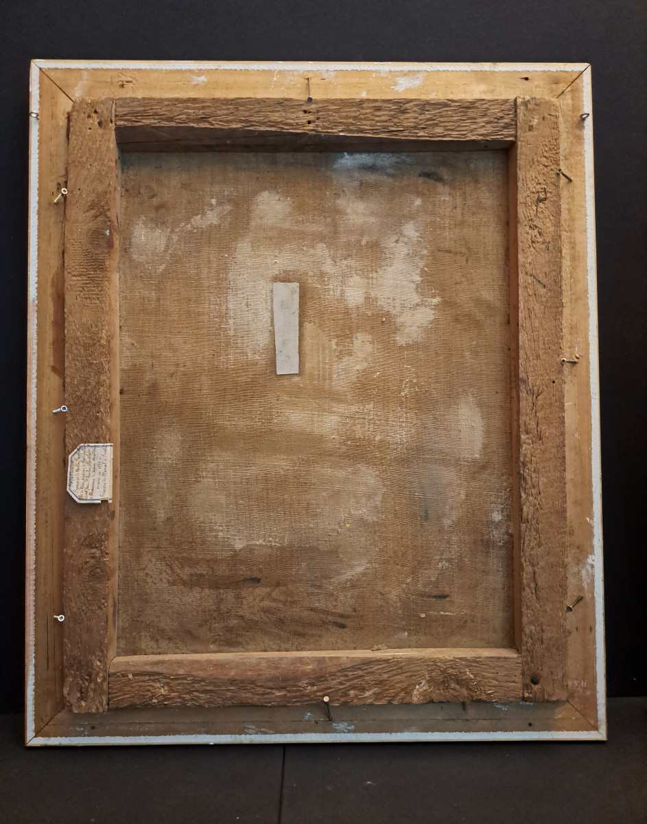 Ecole Française XVIIIè, Portrait présumé de Françoise Martin de Champoléon H 70 cm L 57 cm -photo-6