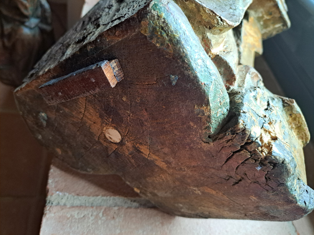 France, 17th Century, Sculpture Of The Virgin Of The Annunciation (h 61 Cm)-photo-6