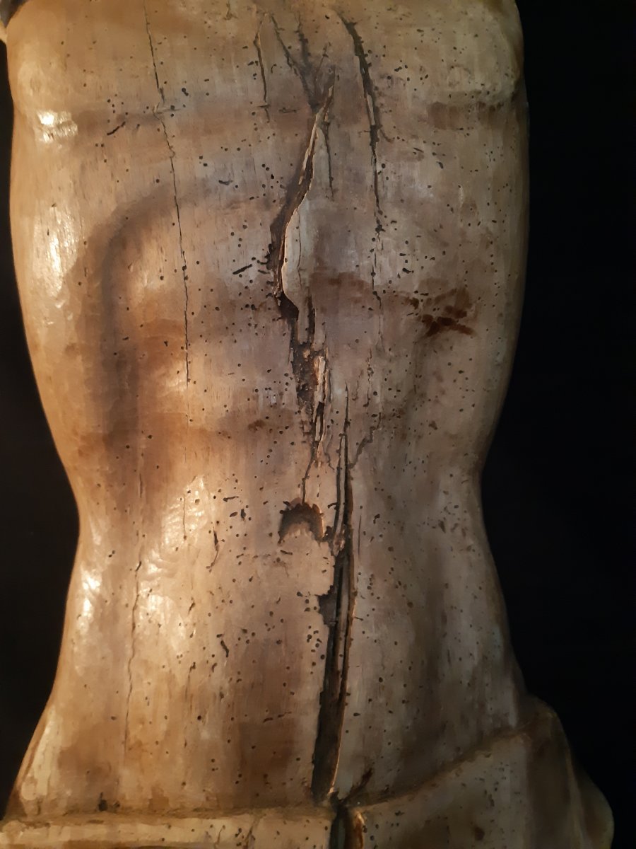 Grand Corpus Christi En Bois,  Fin XVIème Début XVIIème  H 122 Cm-photo-1