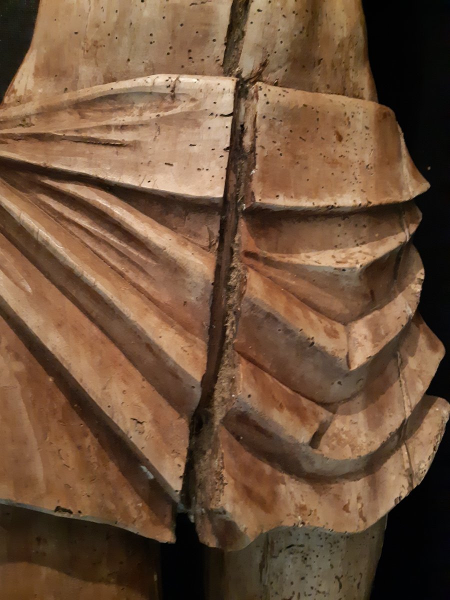 Grand Corpus Christi En Bois,  Fin XVIème Début XVIIème  H 122 Cm-photo-2