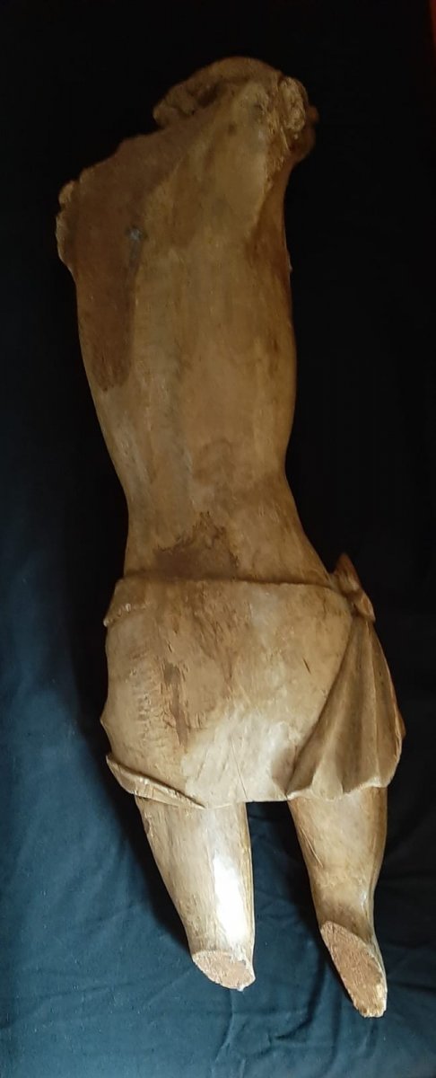 Grand Corpus Christi En Bois,  Fin XVIème Début XVIIème  H 122 Cm-photo-5