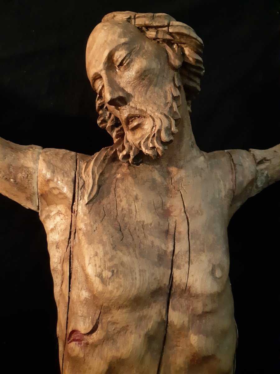 Large Corpus Christi In Wood, Germany XVIth (h 93 Cm L 85 Cm)