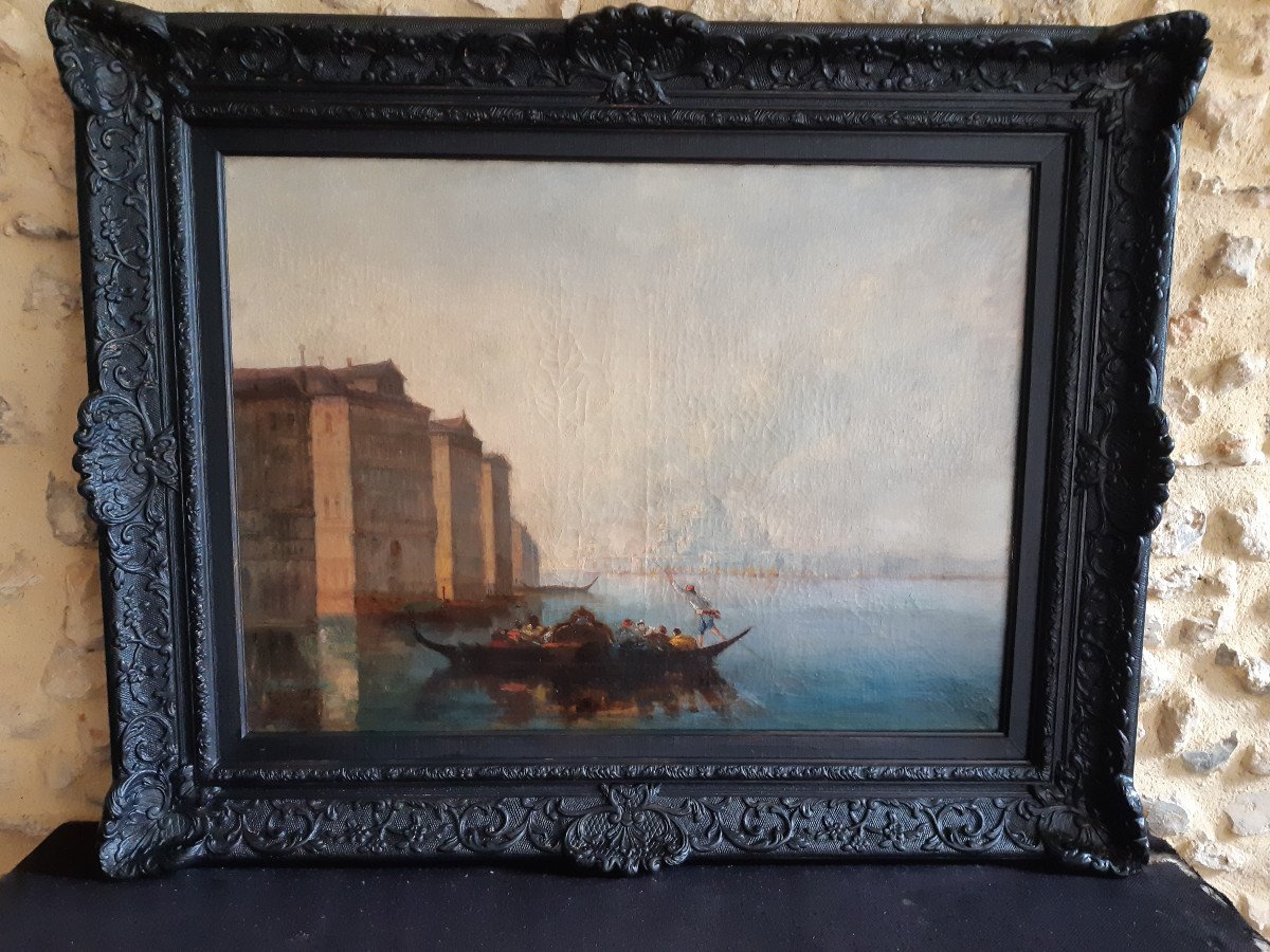 French School Early 20th Century, View Of Venice (l 73 / H 54 Cm)-photo-2