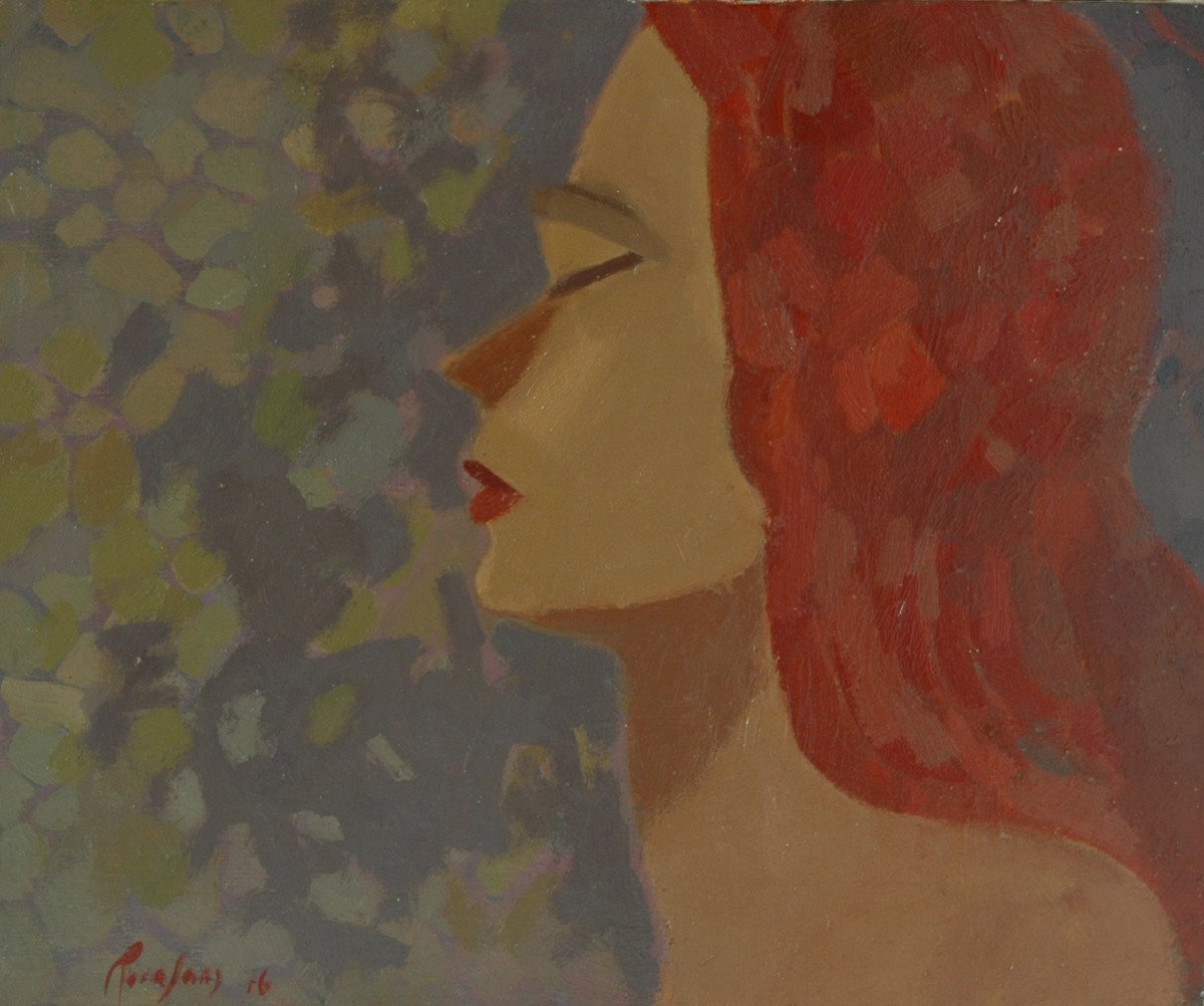 Joan Carles Roca Sans (barcelona 1946),  Young Woman With Red Hair 