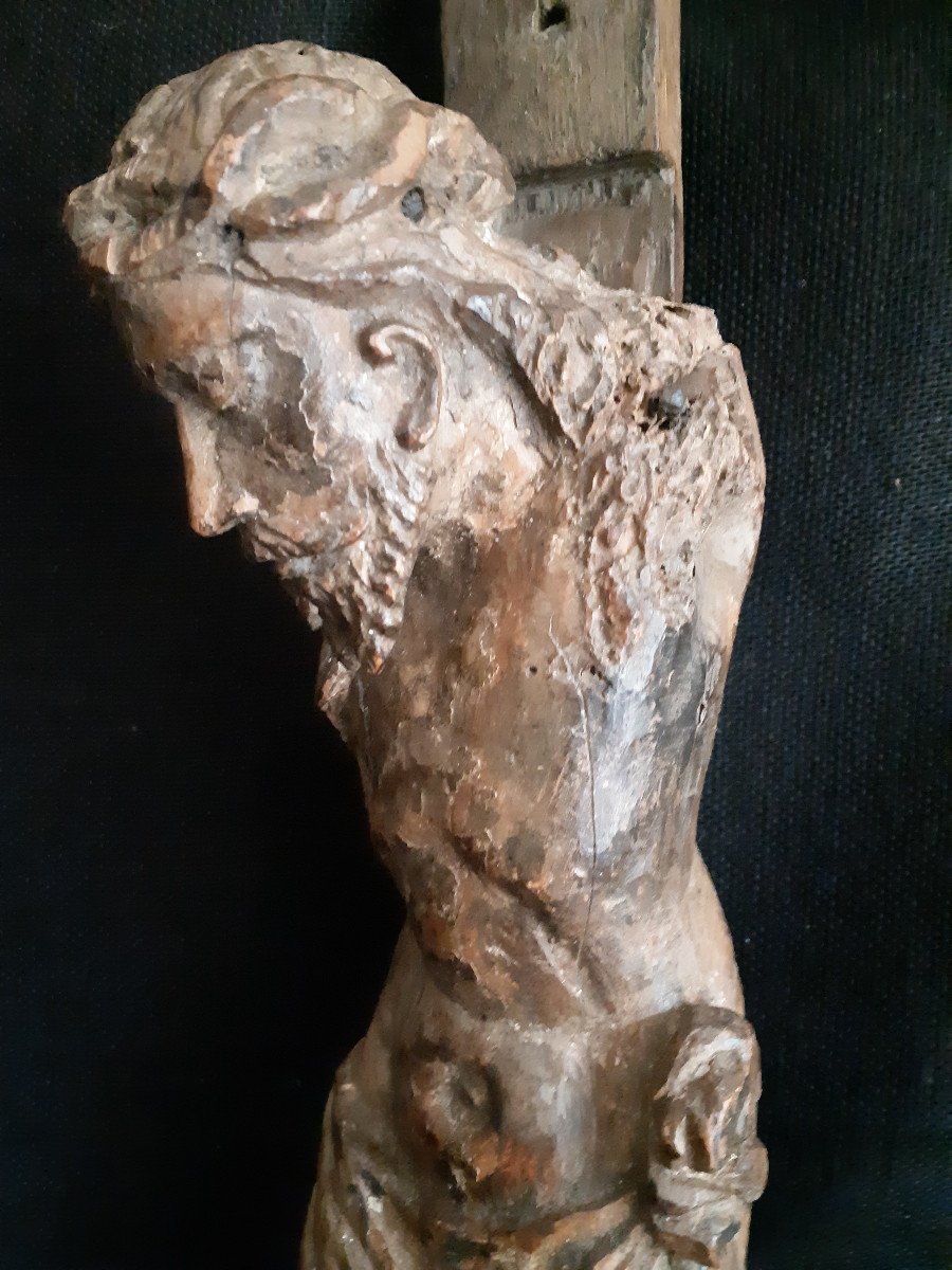 France Late XVIth Early XVIIth Sculpture Of Christ H 46 Cm