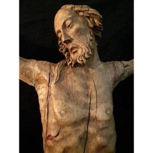 Large Corpus Christi In Wood, Germany XVIth (h 93 Cm L 85 Cm)