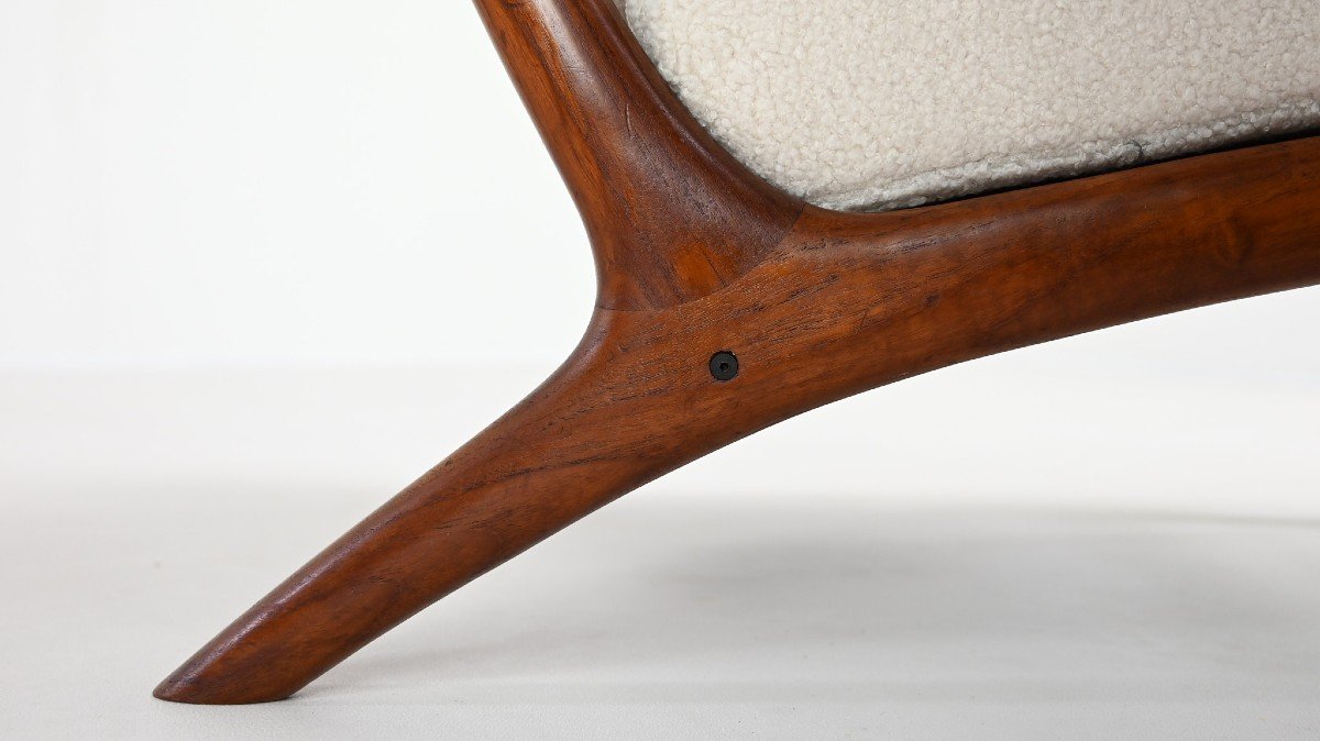 Edvard Valentinsen, Paire De Fauteuils, Danemark, C.1960-photo-4