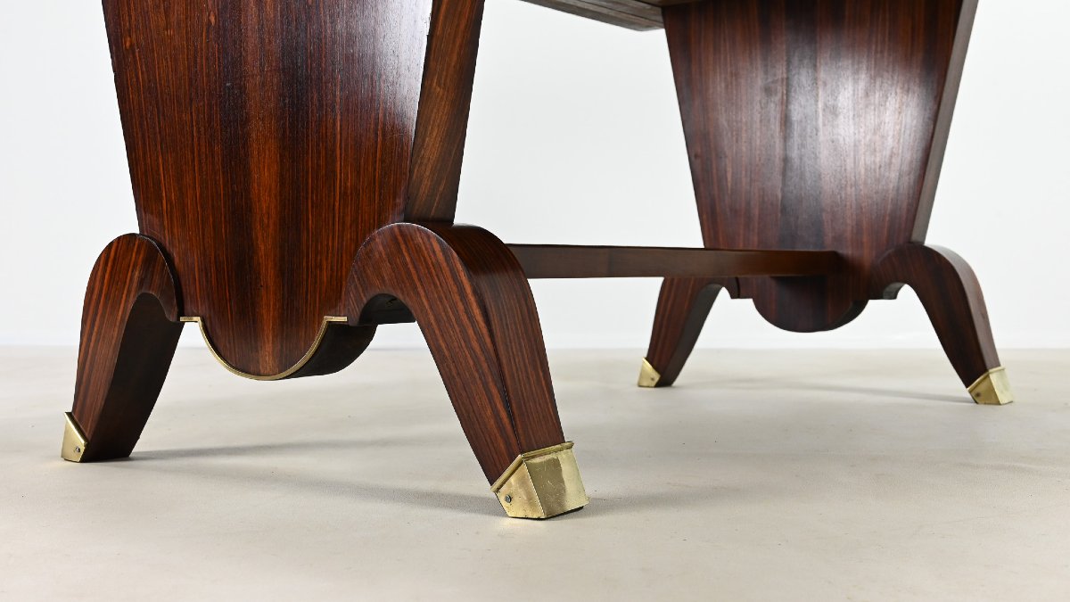 Art Deco Rosewood Dining Table. France, C. 1930-photo-2