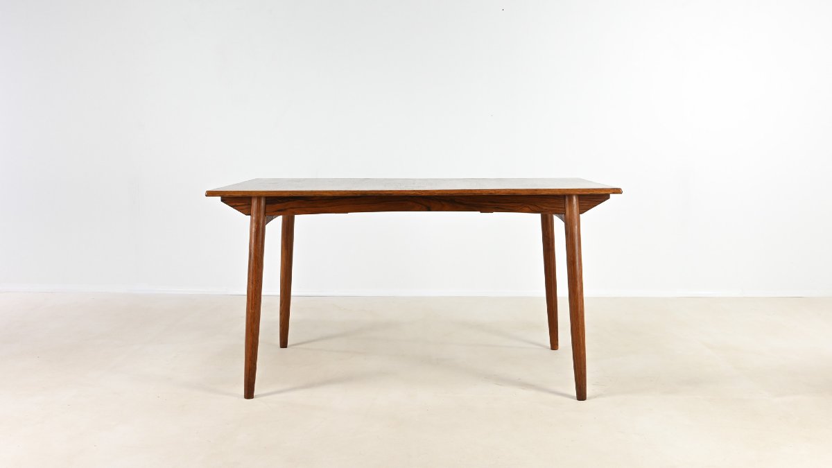 Scandinavian Design Rosewood Dining Table. C. 1960-photo-3