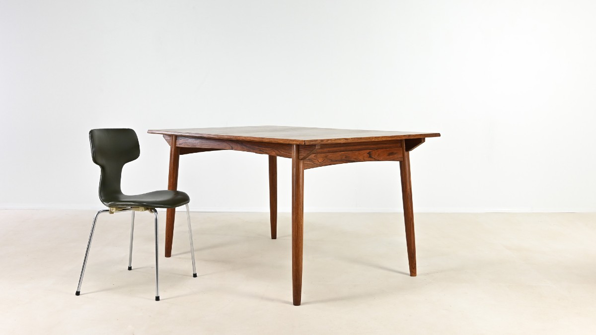 Scandinavian Design Rosewood Dining Table. C. 1960