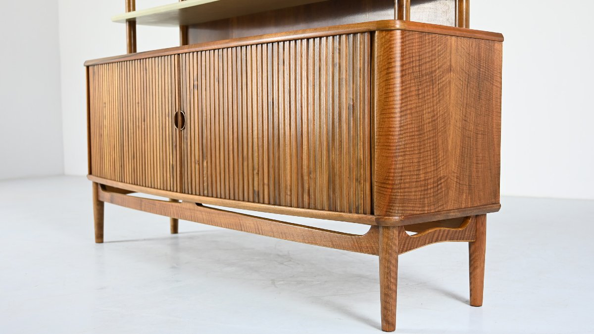Kurt Olsen, Buffet En Noyer Pour A. Andersen & Bohm, C.1950-photo-5