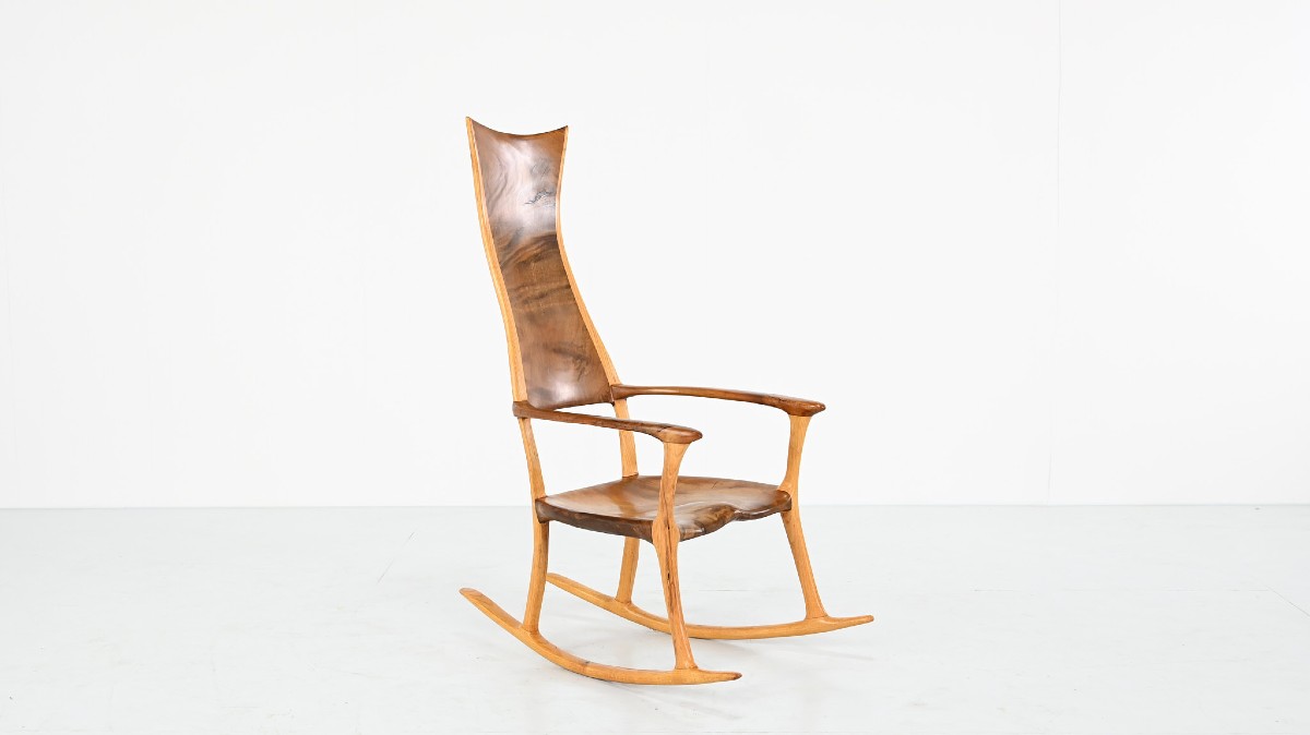 Donald Gordon, Rocking Chair In Kauri And Oak. New Zealand Studio Craft, 2004