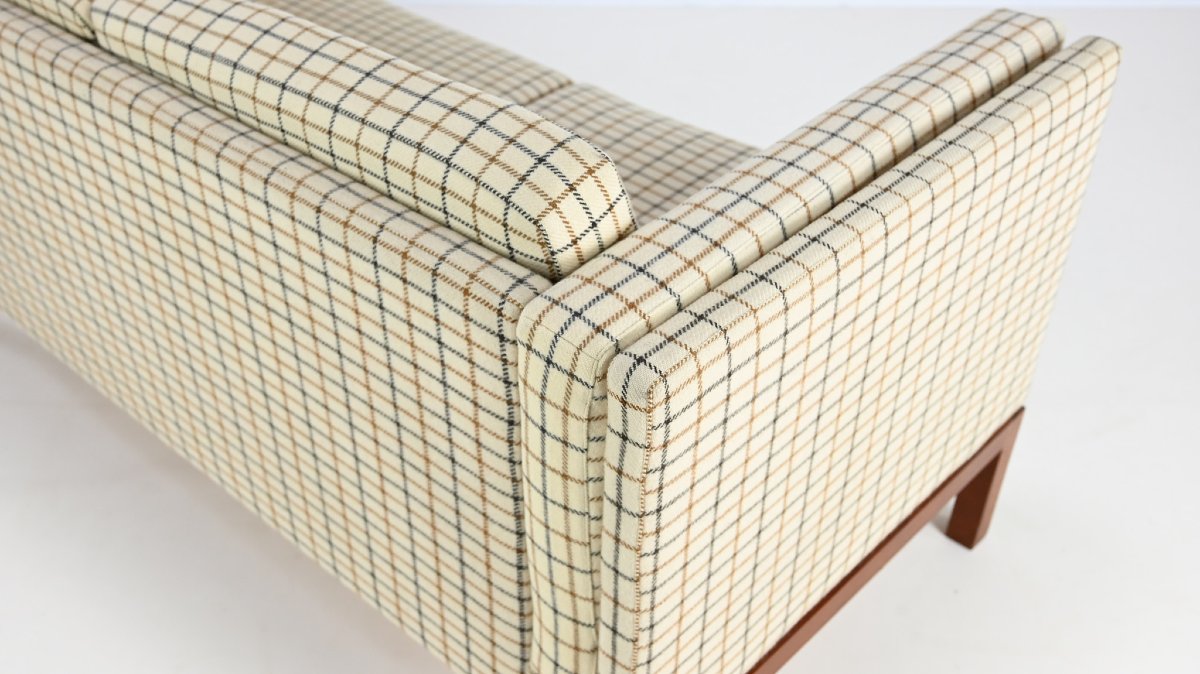 Scandinavian Design Sofa, Wool And Teak. Denmark, C. 1960-photo-2