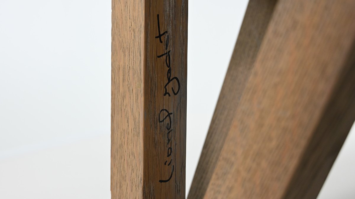 Lionel Jadot, Importante Banquette En Peau De Vachette, Cuir Et Chêne, C.2010-photo-8