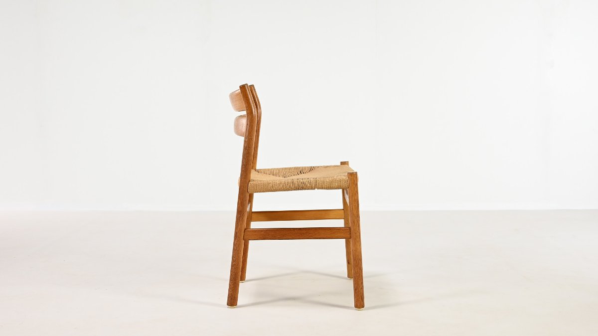 Børge Mogensen, Set Of 6 Bm-1 Chairs For Cm Madsens Møbelfabrik-photo-3