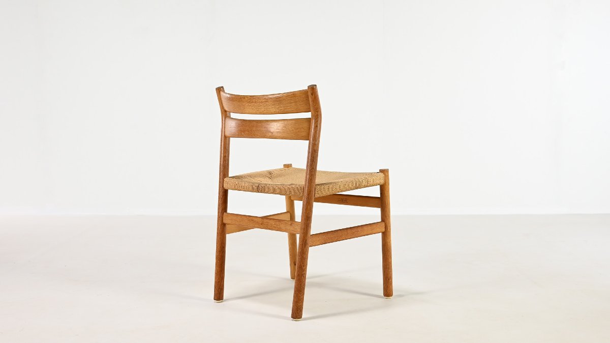 Børge Mogensen, Set Of 6 Bm-1 Chairs For Cm Madsens Møbelfabrik-photo-4