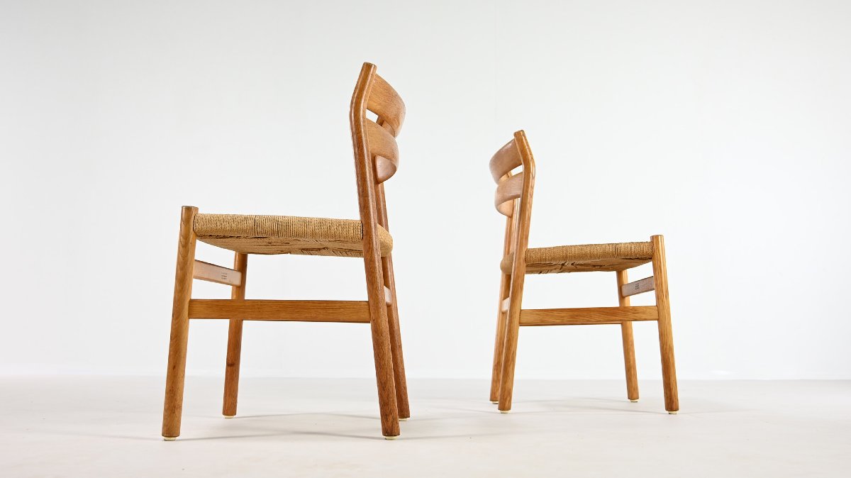 Børge Mogensen, Set Of 6 Bm-1 Chairs For Cm Madsens Møbelfabrik-photo-5