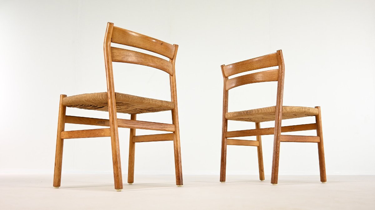 Børge Mogensen, Set Of 6 Bm-1 Chairs For Cm Madsens Møbelfabrik-photo-6