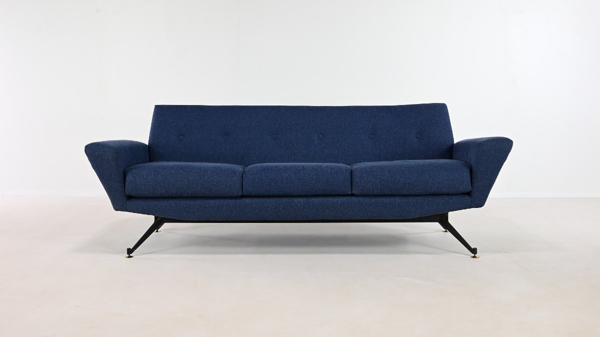 Lenzi, Three-seater Sofa. Italy, Circa 1950-photo-2