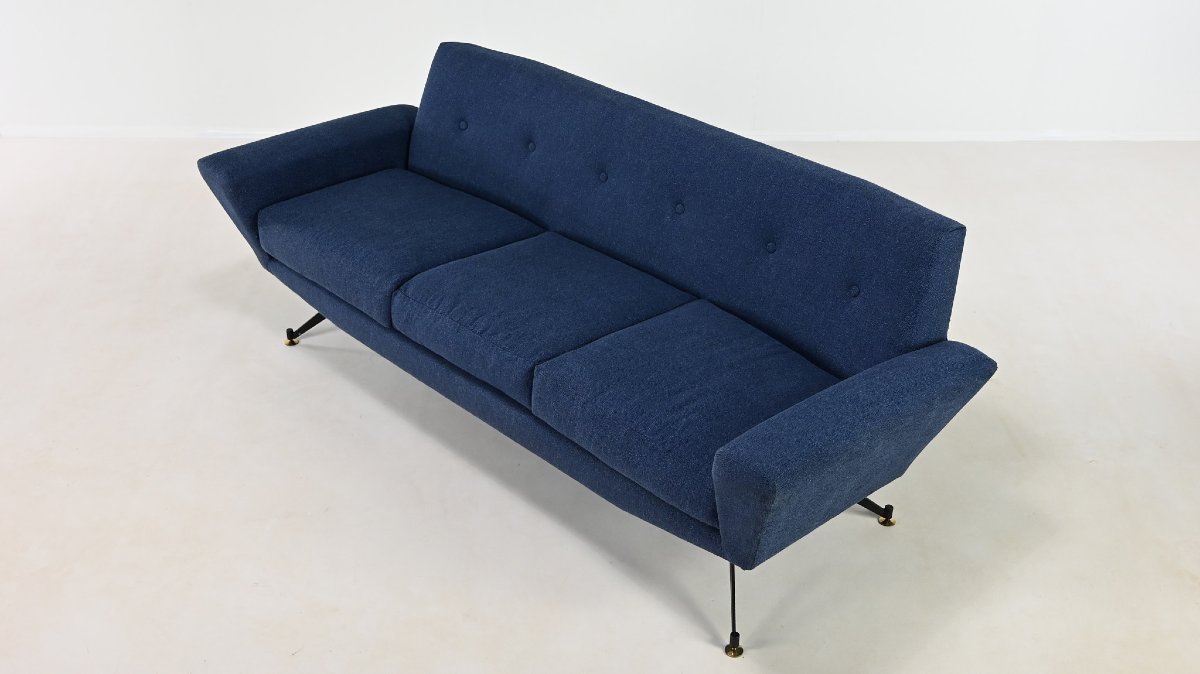 Lenzi, Three-seater Sofa. Italy, Circa 1950-photo-4