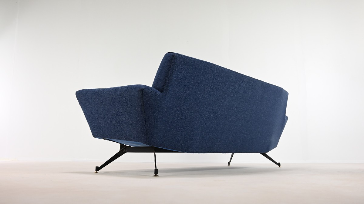 Lenzi, Three-seater Sofa. Italy, Circa 1950-photo-8