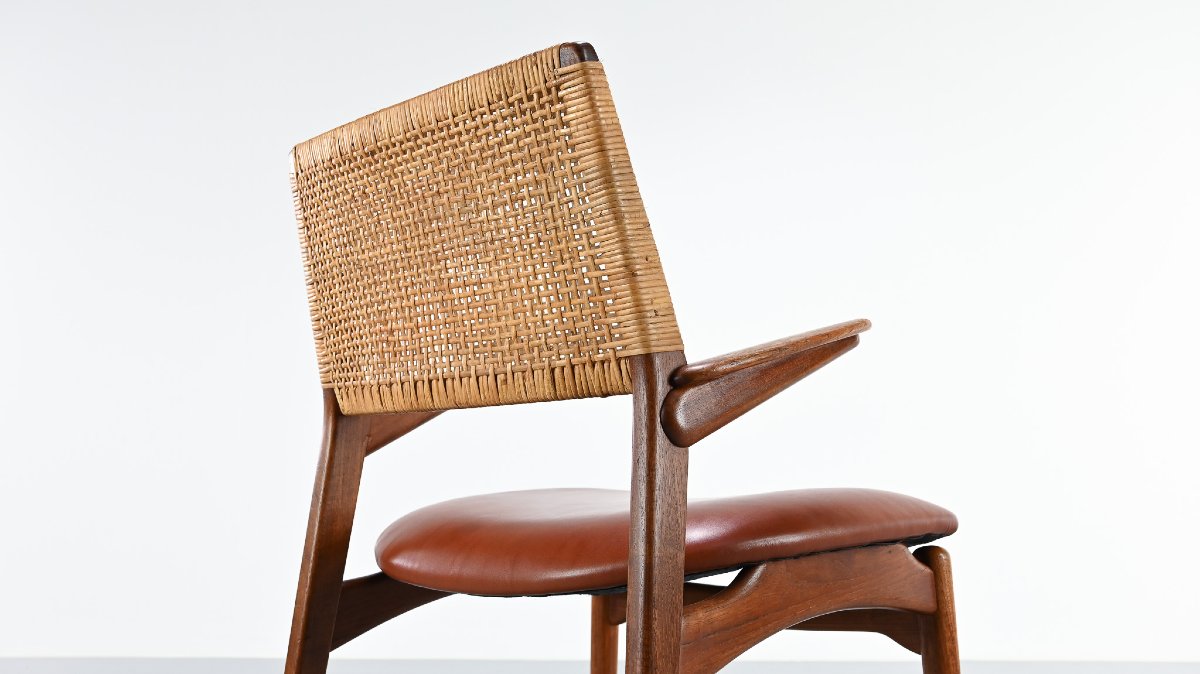  E. Knudsen, Model 48 Armchair For Jensen & Lykkegaard. Denmark, C.1950-photo-4