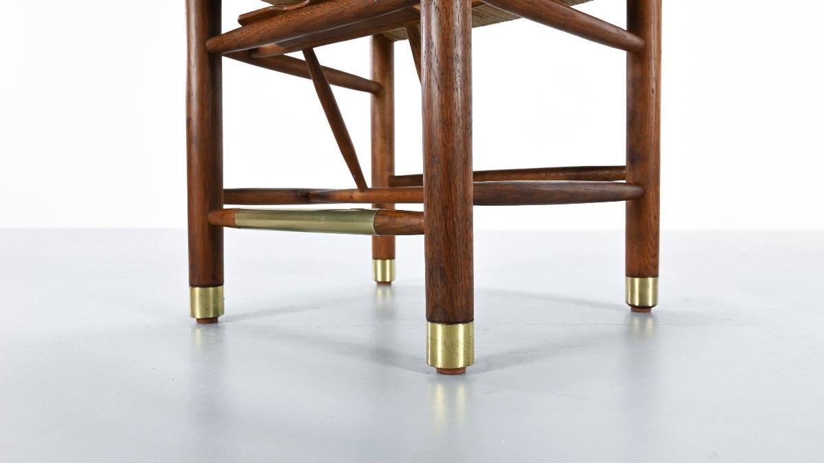 Viggo Hardie-fischer, Set Of 6 Danish “church Chairs” In Oak For Sorø Møbelfabrik. 1950s-photo-4