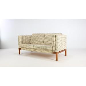 Scandinavian Design Sofa, Wool And Teak. Denmark, C. 1960