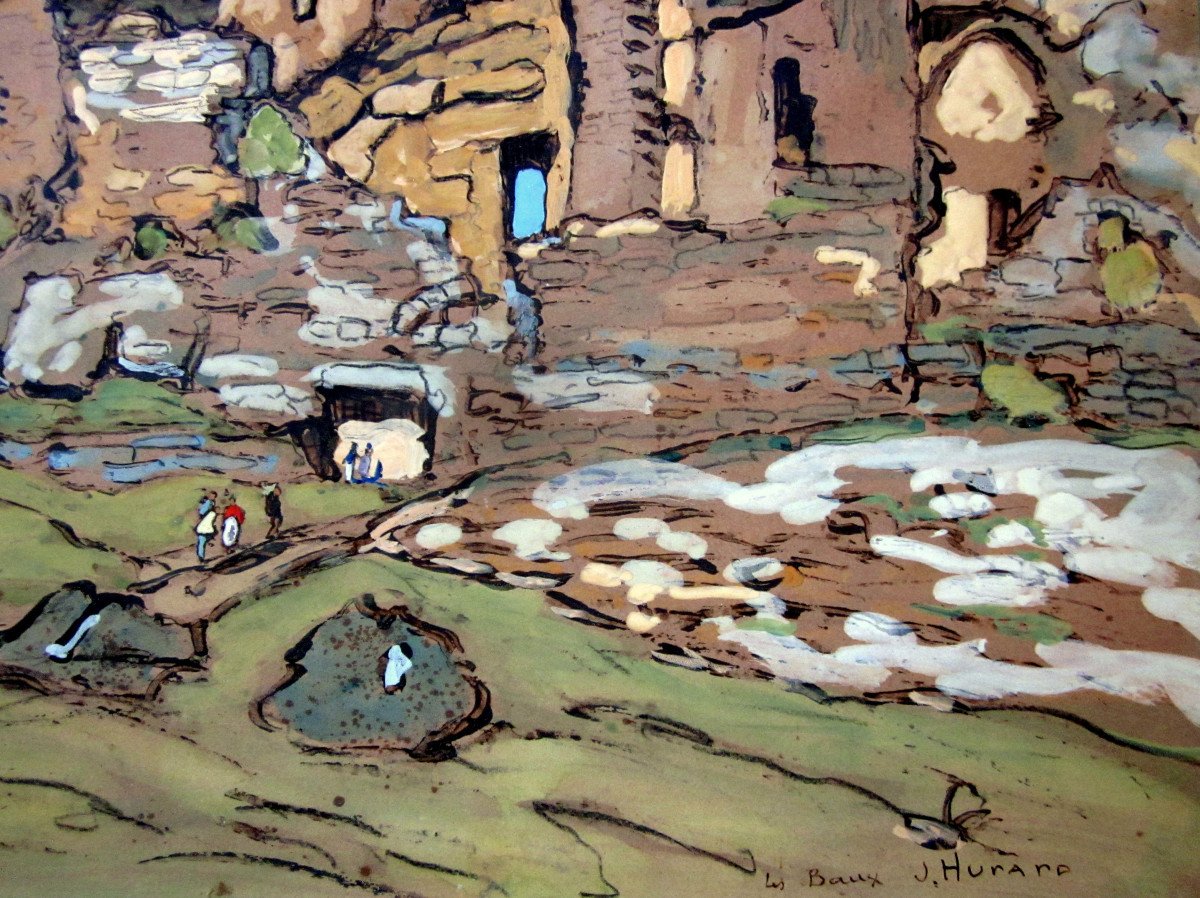 Joseph Hurard (1887-1956) Les Baux De Provence-photo-1