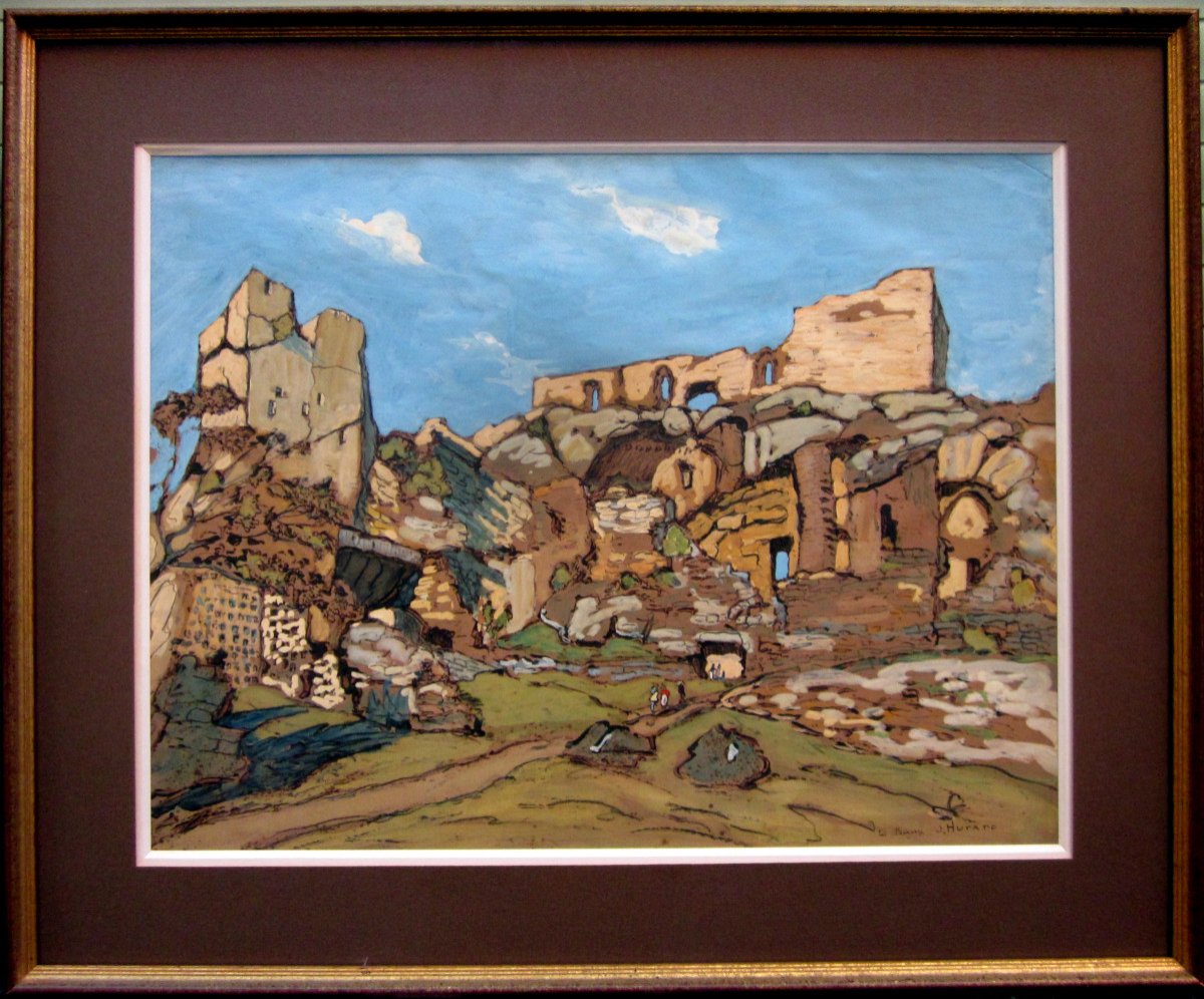 Joseph Hurard (1887-1956) Les Baux De Provence-photo-5