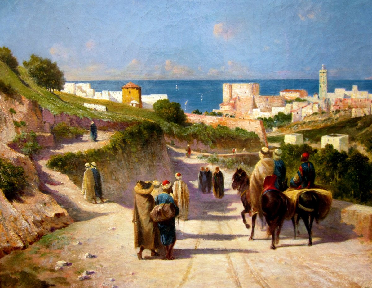 Honoré Boze (1830-1909) Arrival In The Medina-photo-4