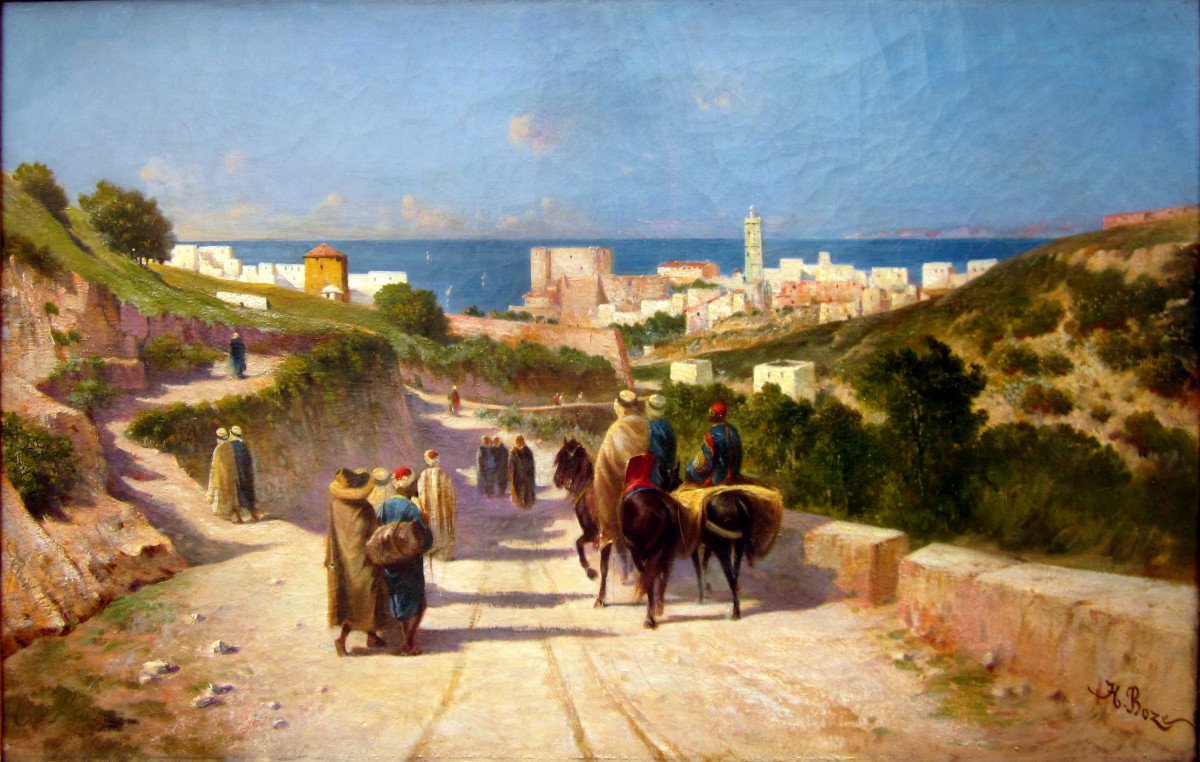 Honoré Boze (1830-1909) Arrival In The Medina-photo-5