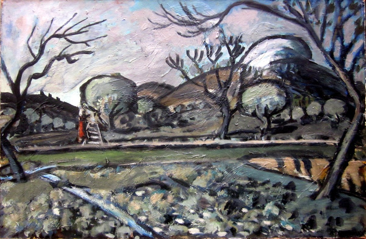 Auguste Chabaud (1882-1955) La Cueillette Des Olives Aux Environs Des Baux De Provence-photo-5