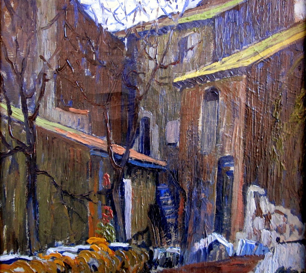 Louis Mathieu Verdilhan (1875-1928) Rue De Village-photo-2