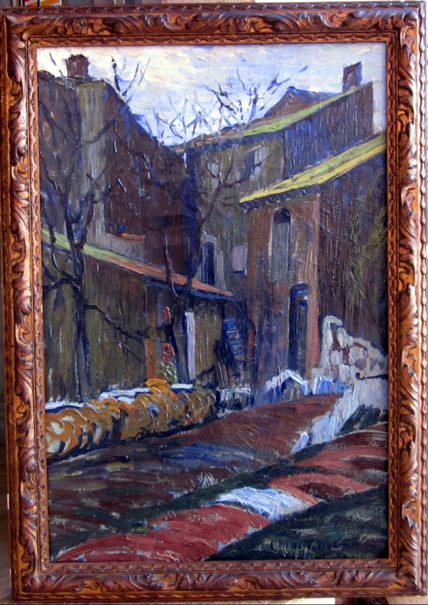 Louis Mathieu Verdilhan (1875-1928) Rue De Village-photo-4