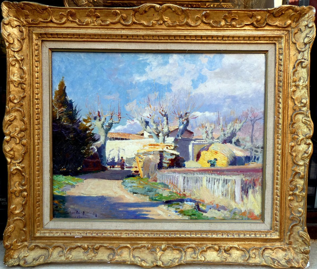 Claude Firmin (1864-1944) The Old Provencal Farm-photo-2