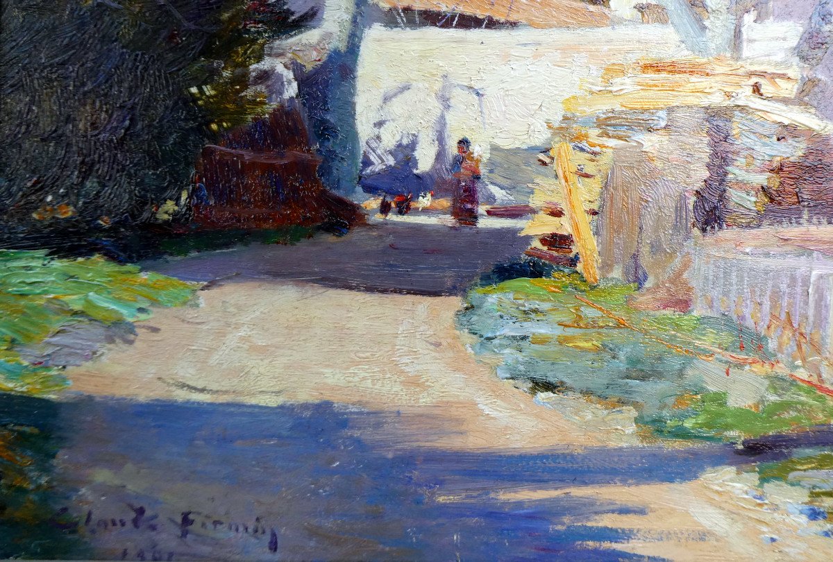 Claude Firmin (1864-1944) The Old Provencal Farm-photo-3