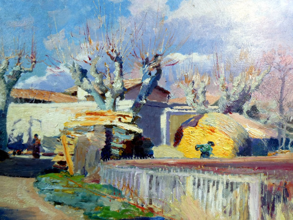 Claude Firmin (1864-1944) The Old Provencal Farm-photo-4