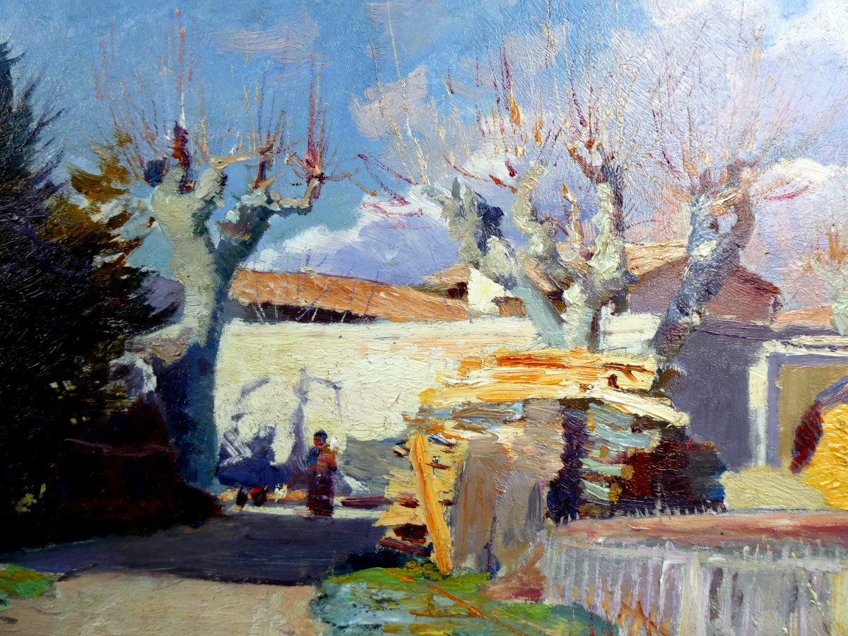 Claude Firmin (1864-1944) The Old Provencal Farm-photo-1
