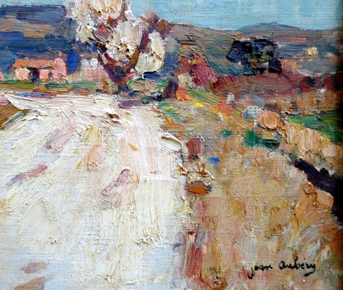 Jean Aubery (1880-1952) Almond Trees In Flowers In Haute Provence-photo-4