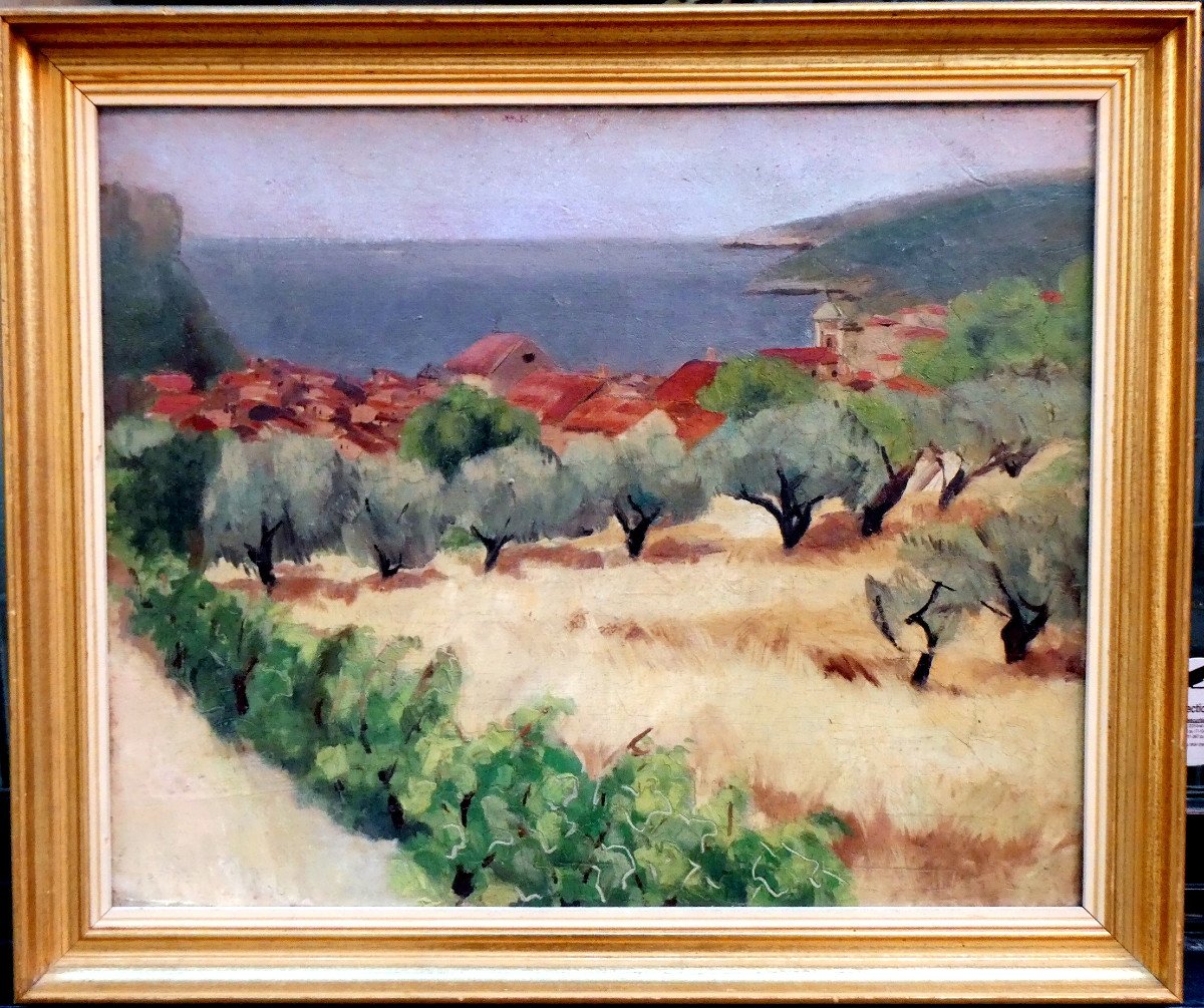 Maryvonne Méheut (1908-1992) Cassis, Vue Plongeante Sur La Rade-photo-5