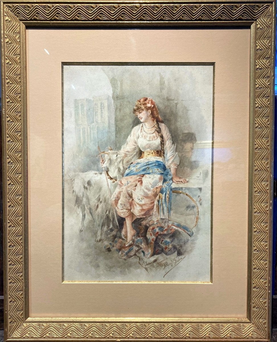 Marguerite Fabre (19th Century) Esméralda And Her Goat - Notre Dame De Paris-photo-6