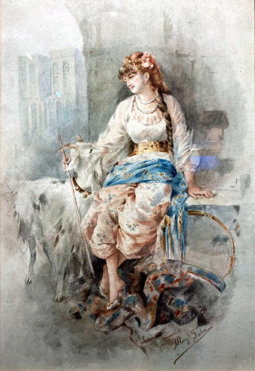 Marguerite Fabre (19th Century) Esméralda And Her Goat - Notre Dame De Paris