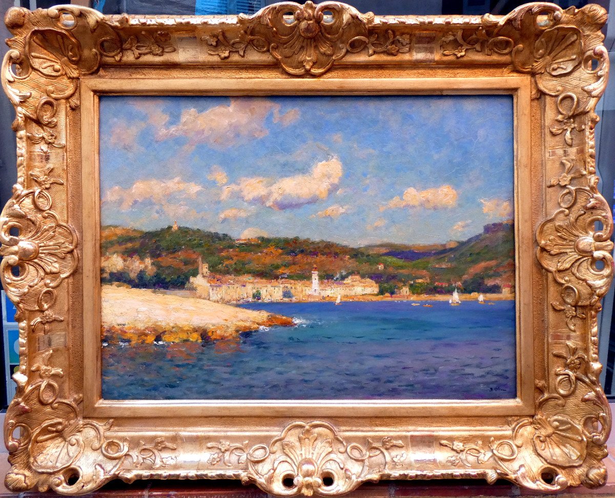 Jean-baptiste Olive (1848-1936) La Rade De Cassis-photo-2