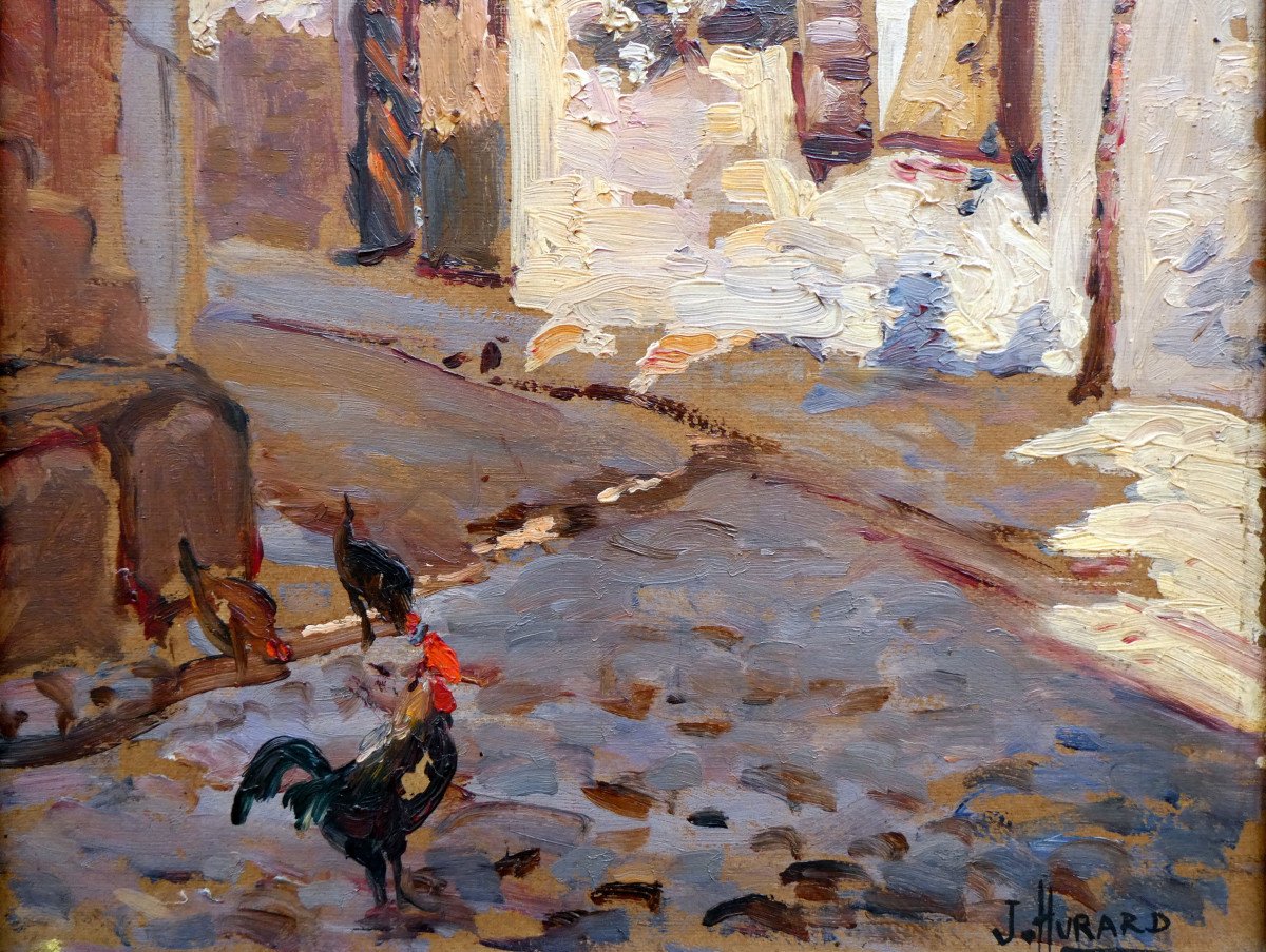 Joseph Hurard (1887-1956) Sunny Provençal Alley-photo-5