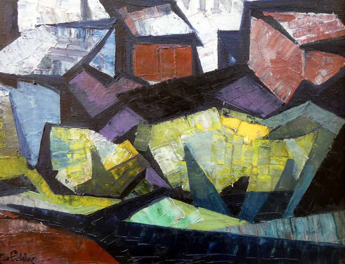 Raoul Van Maldere (1875-1947) House On The Edge Of A Lake In A Mountainous Landscape-photo-1