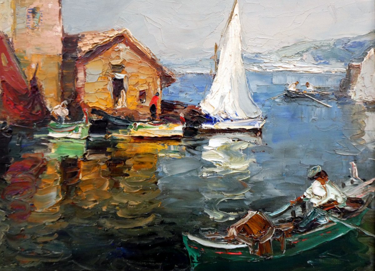 Mério Améglio (1897-1970) Les Martigues En 1925-photo-5