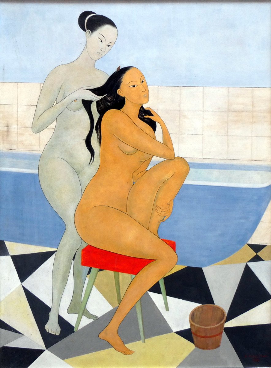 Kayo Yamaguchi (1899-1984) Japanese Women In The Bath