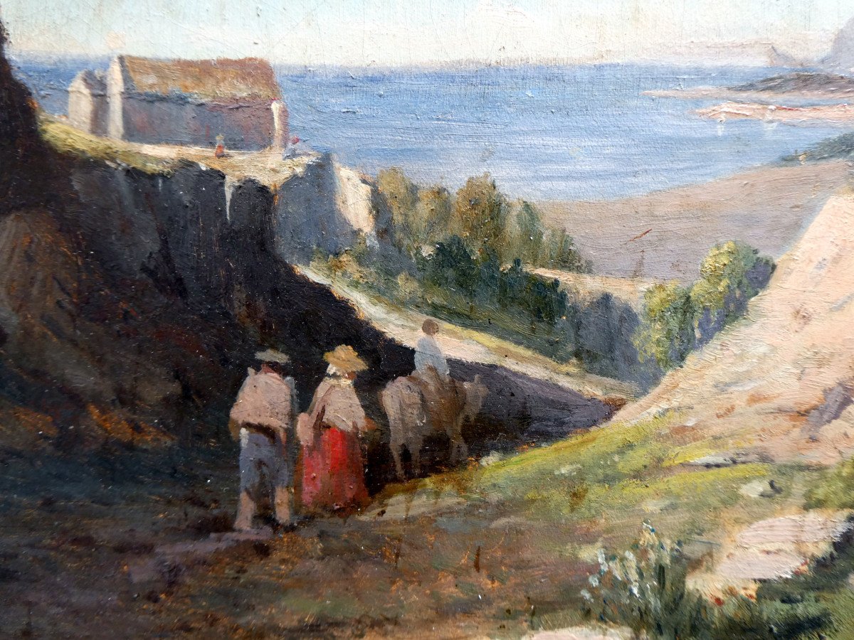 Louis Edouard Cauvin (1816-1900) Old Ruins On The Heights Around Toulon-photo-3